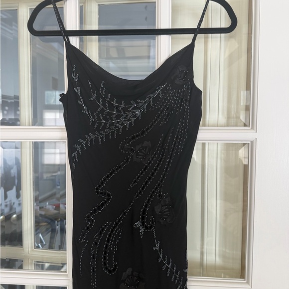 Sue Wong Nocturne 100% Silk Beaded Black Cocktail Dress Black 4 Small XS - Picture 12 of 15